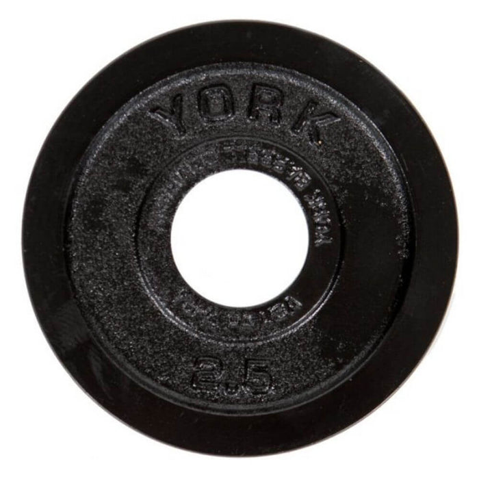 York Barbell 29030 Legacy Cast Iron Precision Milled Olympic Plates 2.5