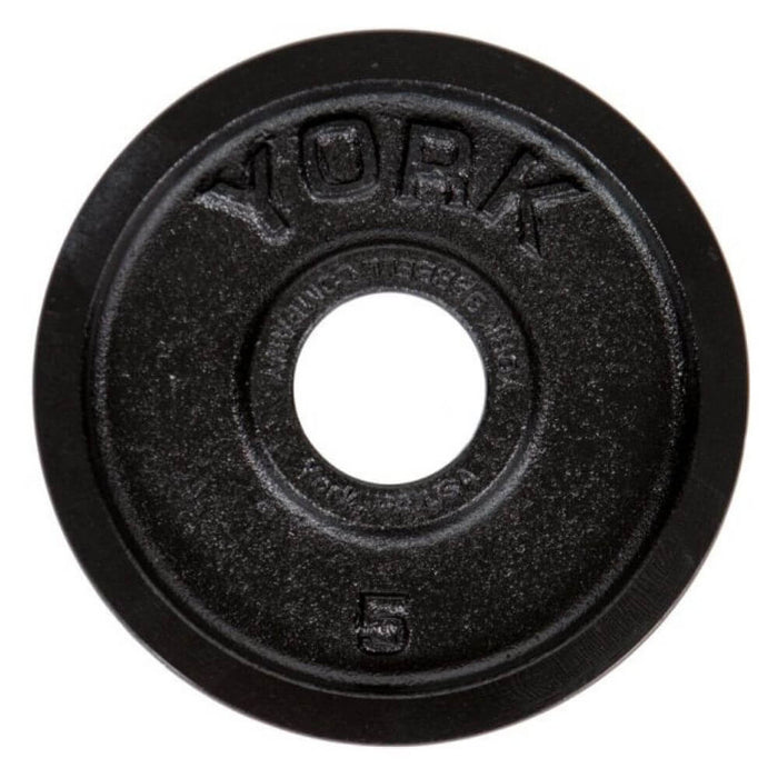York Barbell 29030 Legacy Cast Iron Precision Milled Olympic Plates 5