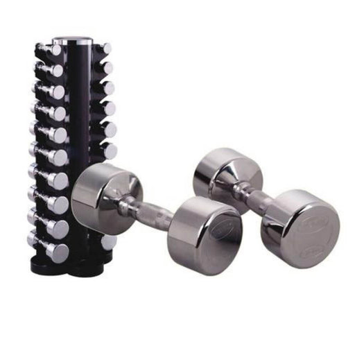 York Barbell 29060 Solid Steel Chrome Dumbbells set