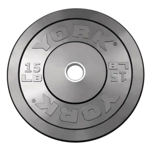 York Barbell 29067 USA Rubber Bumper Plates 15