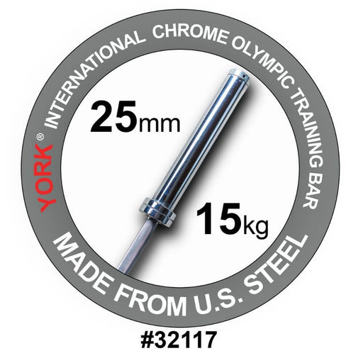 York Barbell 32117 International Women's Training Bar