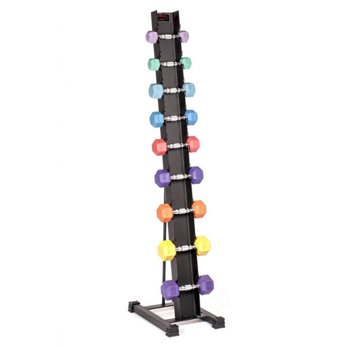 York Barbell 15400 Rubber Hex Dumbbell Storage Rack