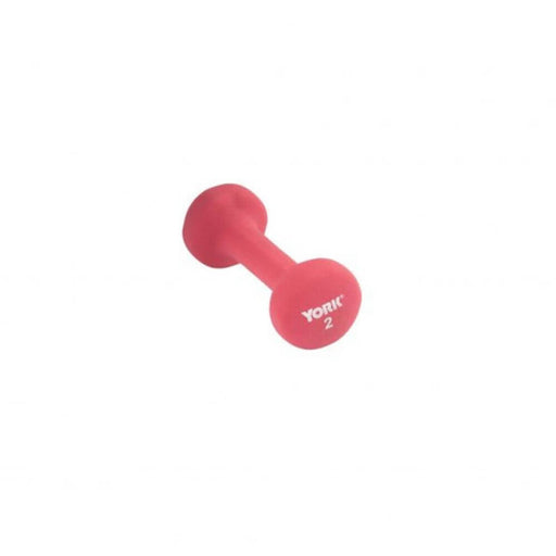 York Barbell 443101 Multi-Color Neoprene Fitbells 2lbs - Red