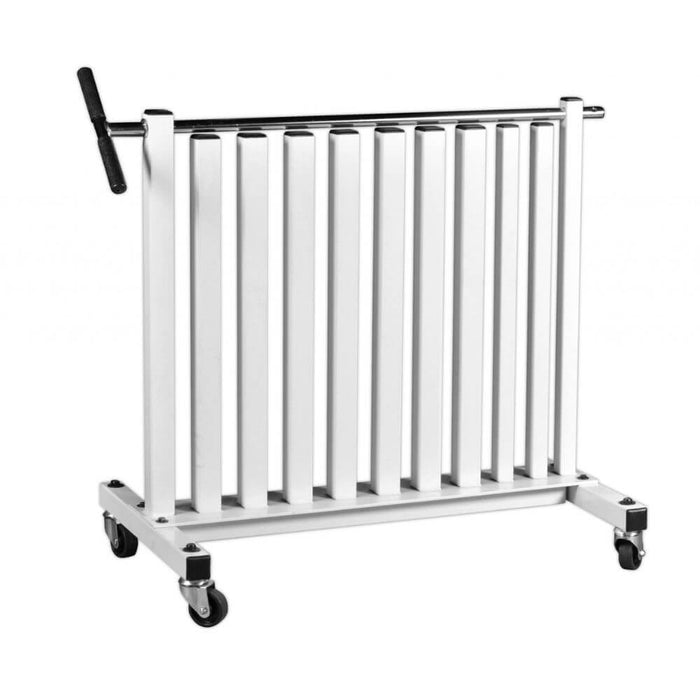 York Barbell 69032 Vinyl Fitbell Rack with Security Bar