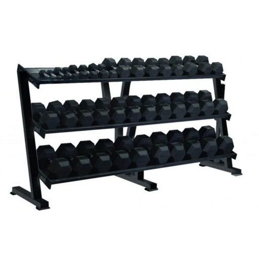 York Barbell 69129 Three Tier Tray Dumbbell Rack