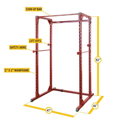 Best Fitness BFPR100 Power Rack Dimensions