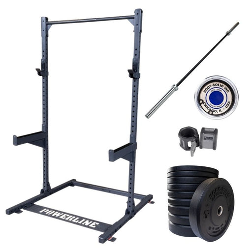 Body-Solid Garage Gym Half Rack Package with PPR500