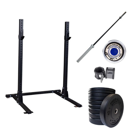 Body-Solid Basic Garage Gym Squat Rack Package - SPR250