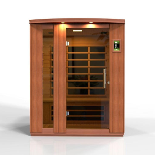 Dynamic Lugano Elite 3-Person Ultra Low EMF Far Infrared Sauna | Front View