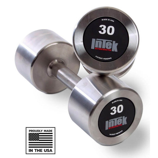 Intek Strength Delta Series Stainless Steel Dumbbells - Made in USA