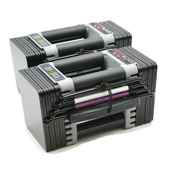 PowerBlock Elite EXP Adjustable Dumbbells - Stage 1, 5-50lbs
