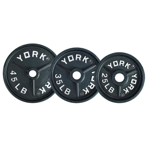 York Barbell Deep Dish Cast Iron Olympic Plates