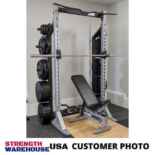 York Barbell STS Half Rack Strength Warehouse Customer Photo