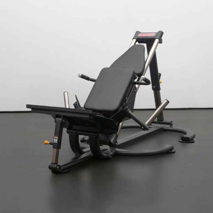 BodyKore CF8131 Glute Press & Leg Press Combo Black close view in warehouse