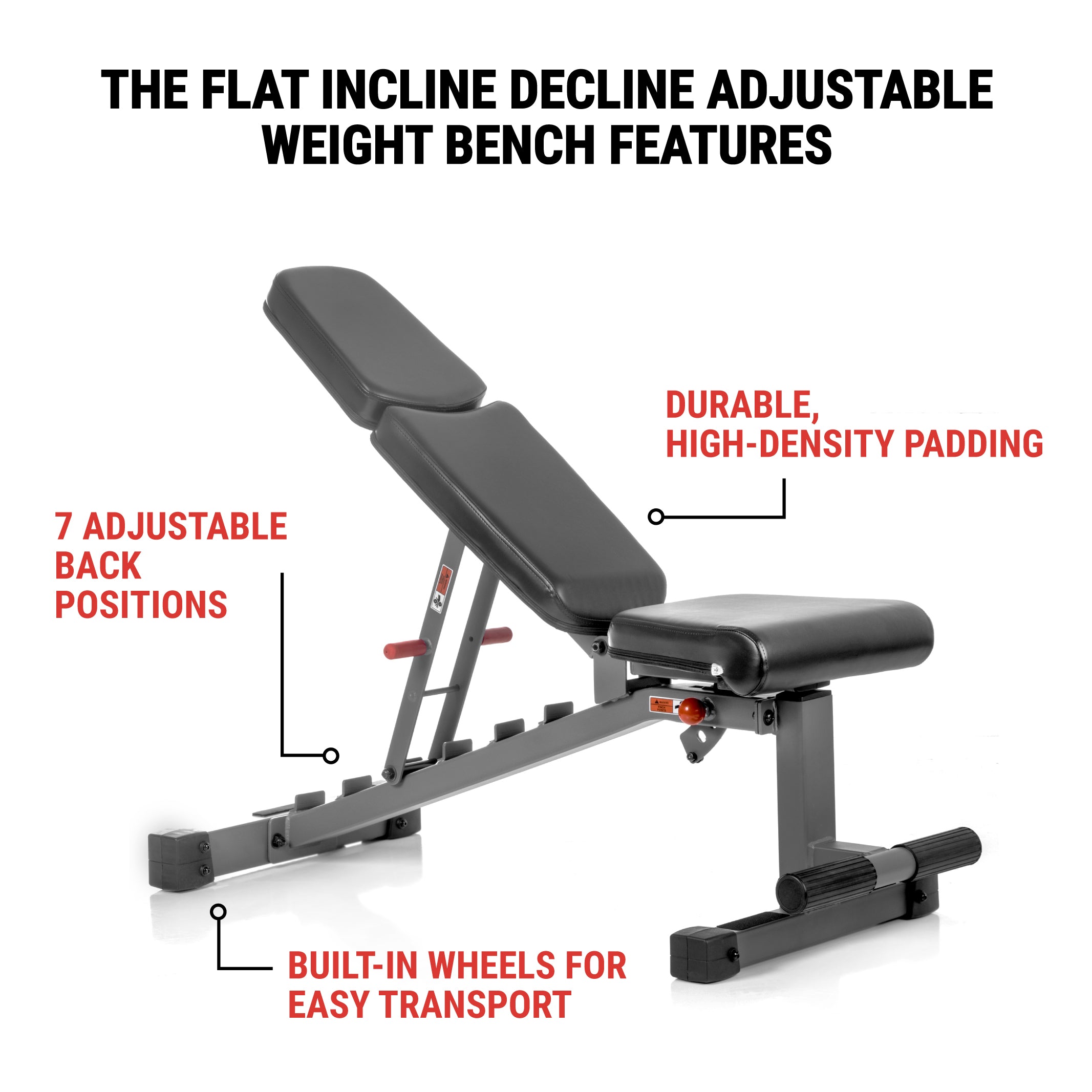 XMark Ox Series Adjustable FID Weight Bench XM-7630 XM-9010