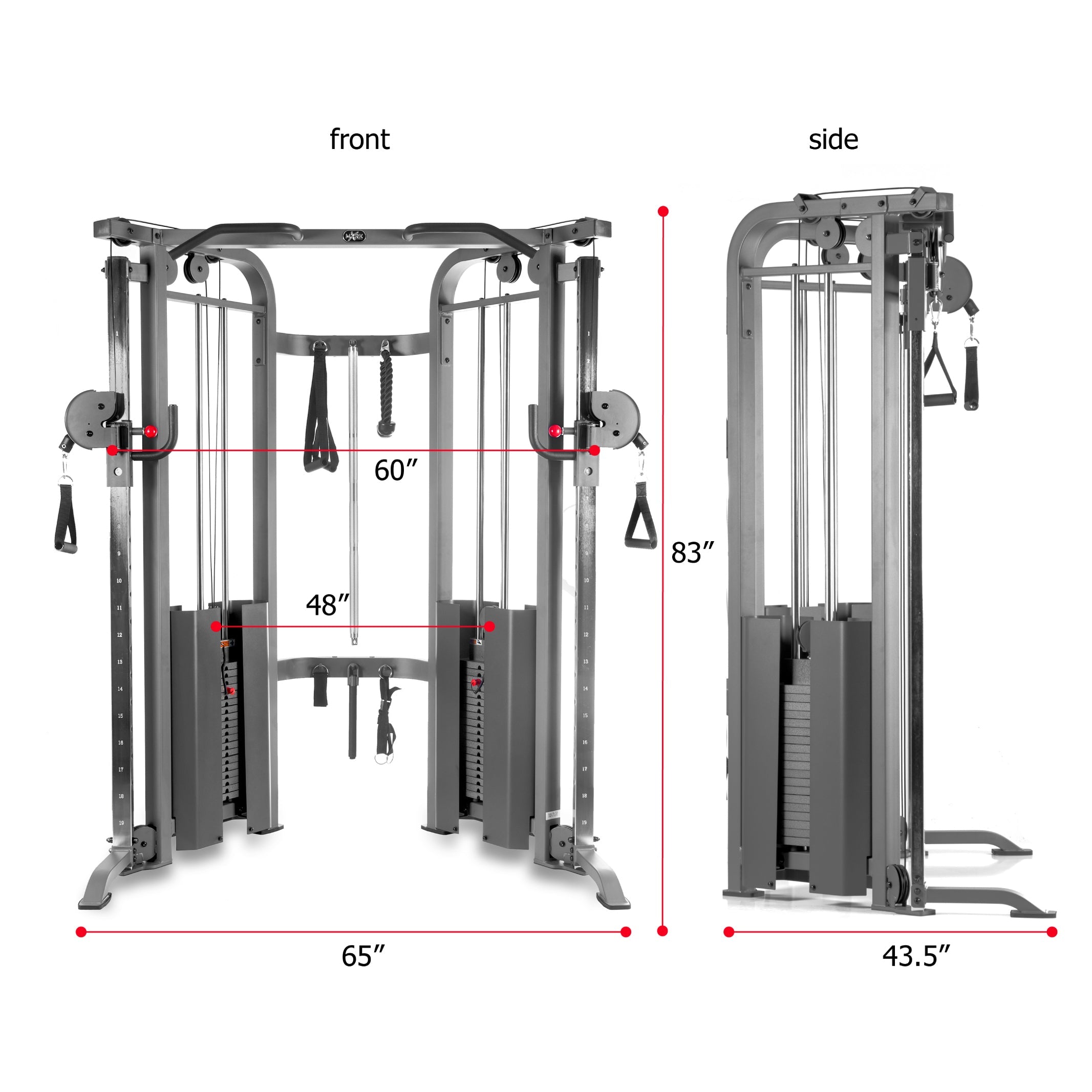 XMark Fitness XM-7626 Functional Trainer Cable Machine — Strength