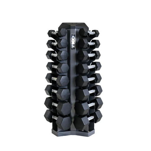 TKO Strength 8 Pair Vertical Dumbbell Rack S826-SXRM8 full set front view
