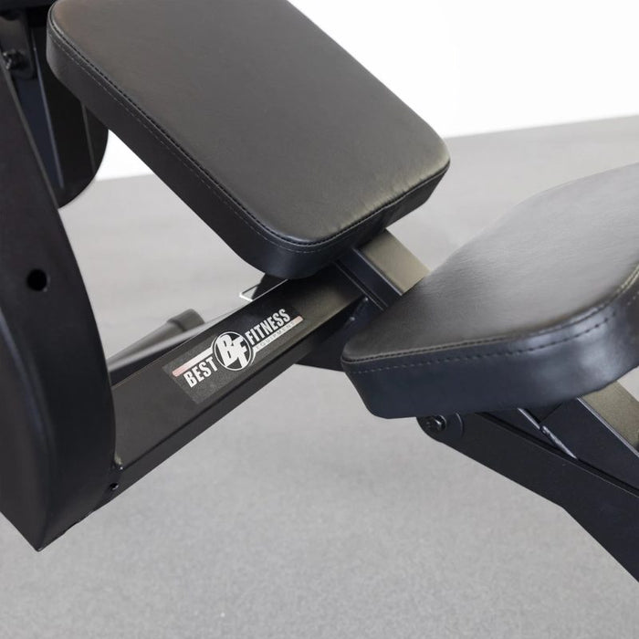 Best Fitness Upper and Lower Ab Bench BFAB20 - bench adjustment mechanism closeup