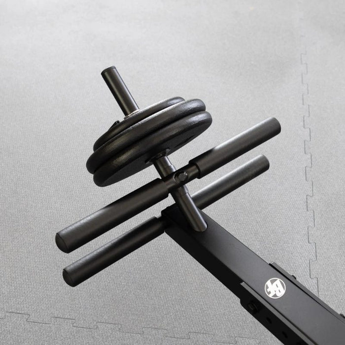 Best Fitness Upper and Lower Ab Bench BFAB20 - weight plate holder detail