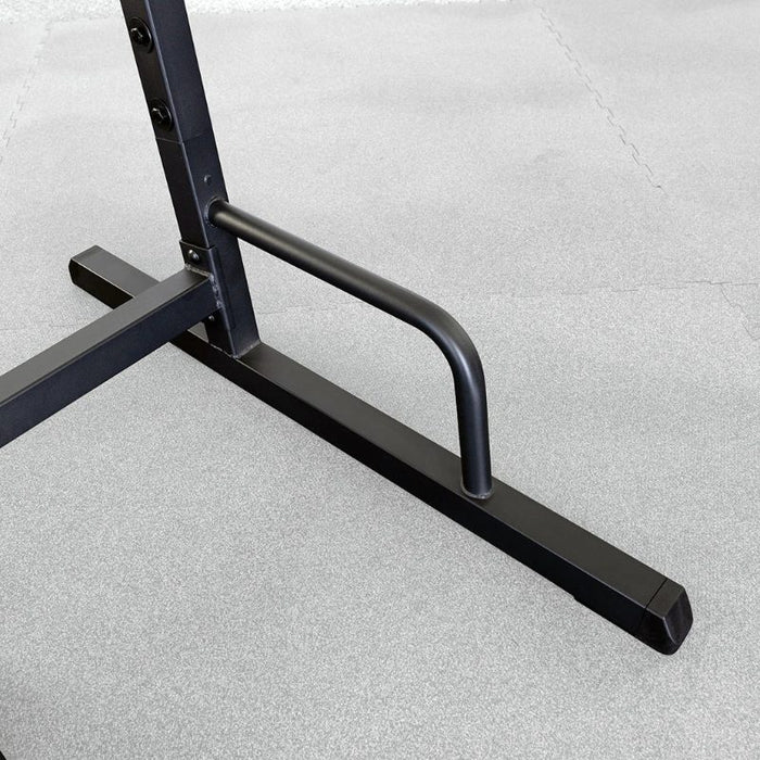 Best Fitness Vertical Knee Raise Dip Pull Up Station BFVK10 - base stabilizer push up bar closeup