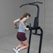 Best Fitness Vertical Knee Raise Dip Pull Up Station BFVK10 - dip exercise in use