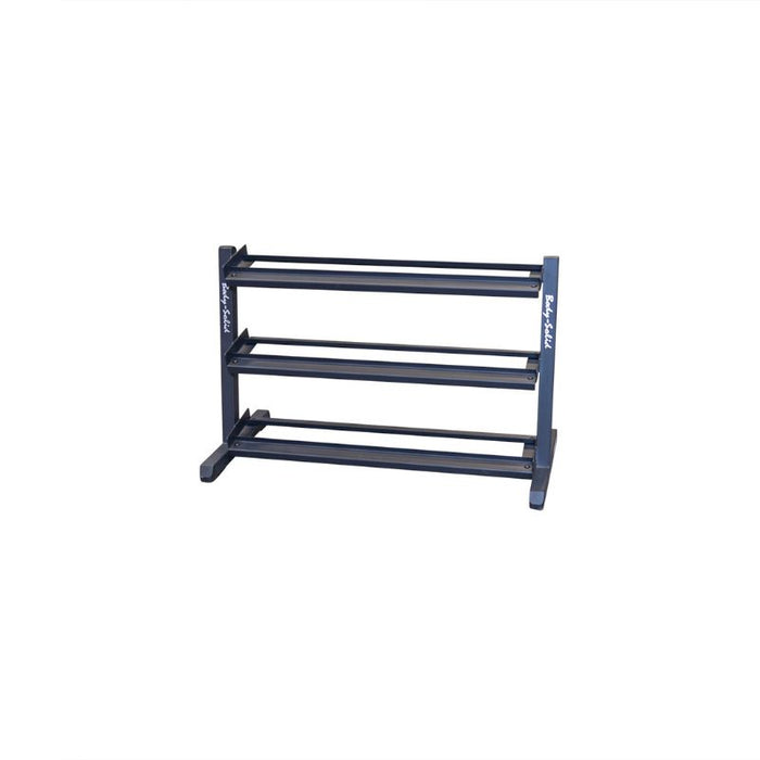 Body-Solid 3-Tier Dumbbell Rack GDR48 front side view