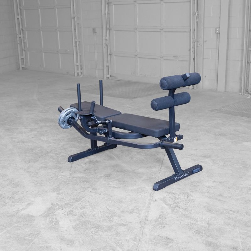 Body-Solid GAB100 Ab Crunch Machine Black Frame — Strength