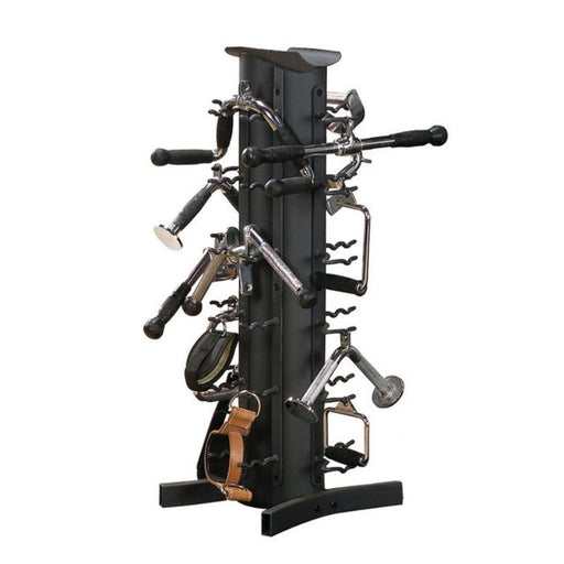 Body-Solid Cable Attachment Accessory Rack VDRA30 Loaded