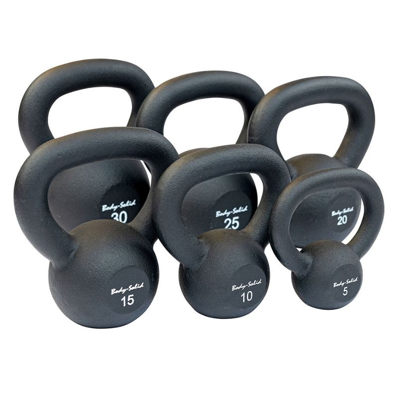 Body-Solid Cast Kettlebell Set 5–30 KBRS105
