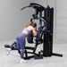 Body-Solid F500/F500B Fusion 500 Modular Single Stack Gym rear delt exercise