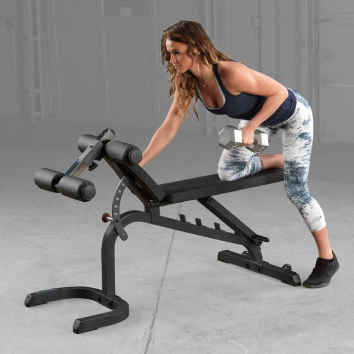 Body-Solid Flat Incline Decline Bench GFID31 dumbbell row