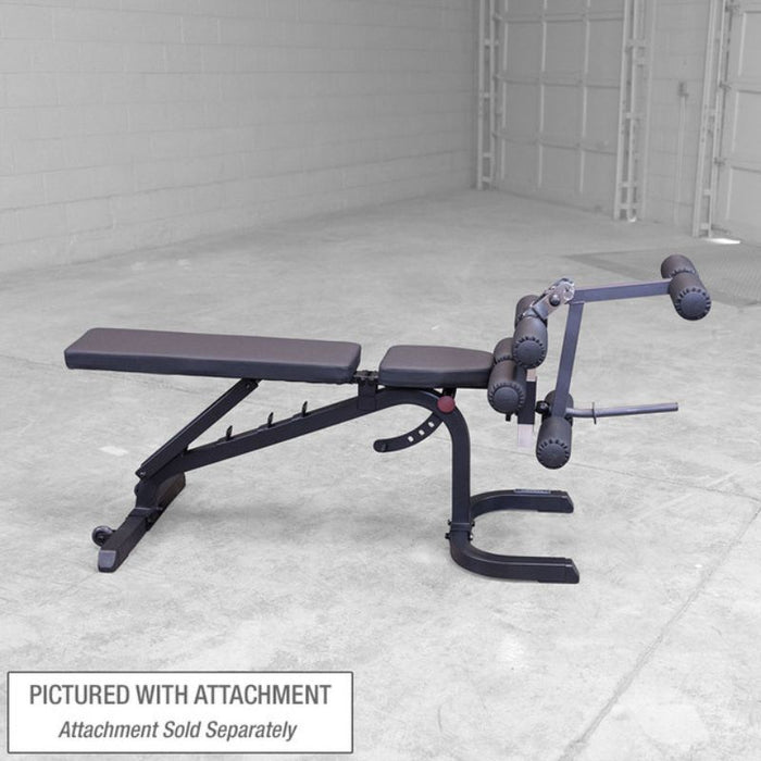 Body-Solid Flat Incline Decline Bench GFID31 leg developer attachment