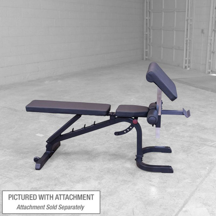 Body-Solid Flat Incline Decline Bench GFID31 preacher curl attachment