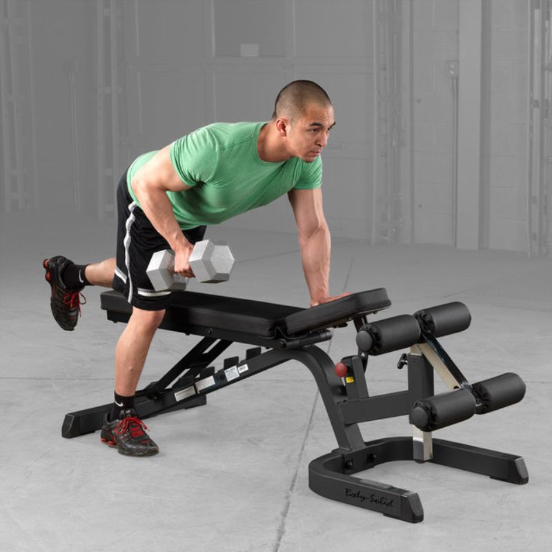 Body-Solid GFID71 Flat Incline Decline Adjustable Bench Black