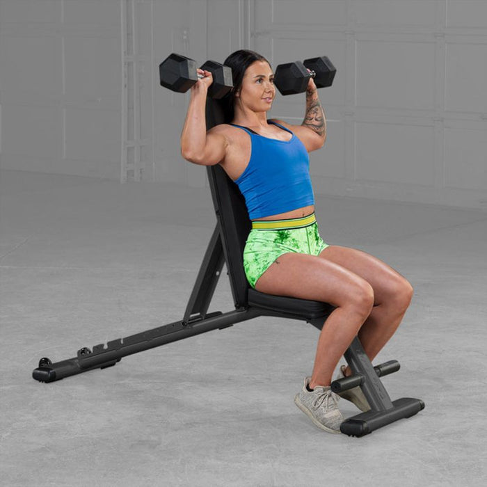 Body-Solid Folding Multi-Bench GFID225 shoulder press