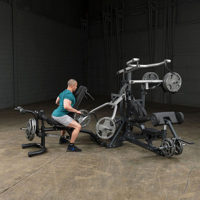 Body-Solid Free Weight Leverage Gym SBL460 Plate Loaded Row Exercise