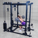 Body-Solid Functional Trainer Attachment SPRFTS female barbell squat integration