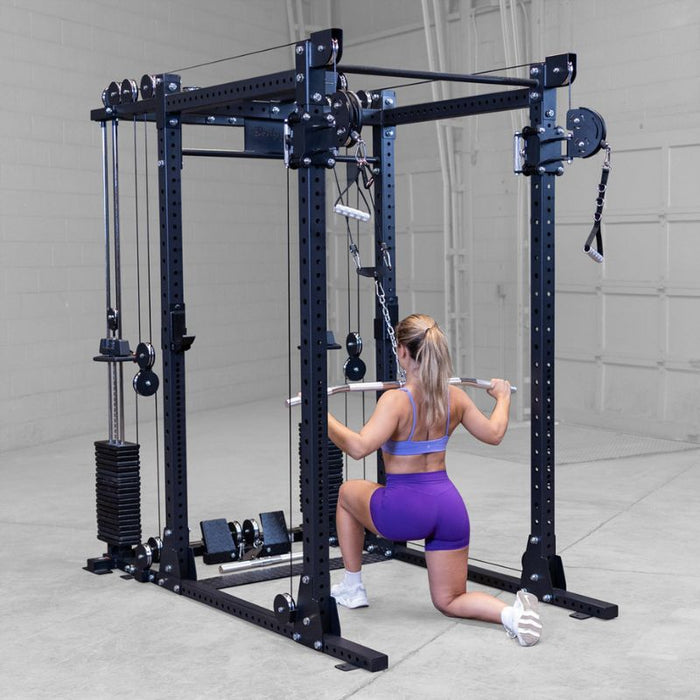 Body-Solid Functional Trainer Attachment SPRFTS female half kneeling lat pulldown