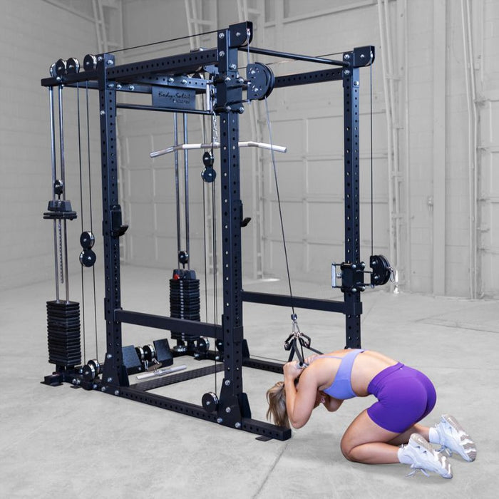 Body-Solid Functional Trainer Attachment SPRFTS female kneeling crunch