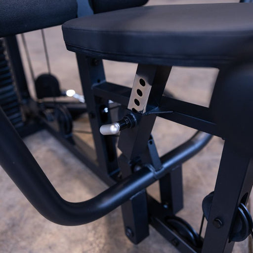 Body-Solid G1S/G1B Single Stack Home Gym seat adjustment closeup