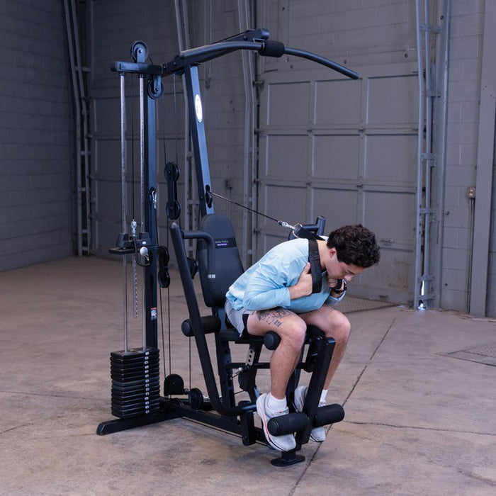 Body-Solid G1S/G1B Single Stack Home Gym seated ab crunch attachment