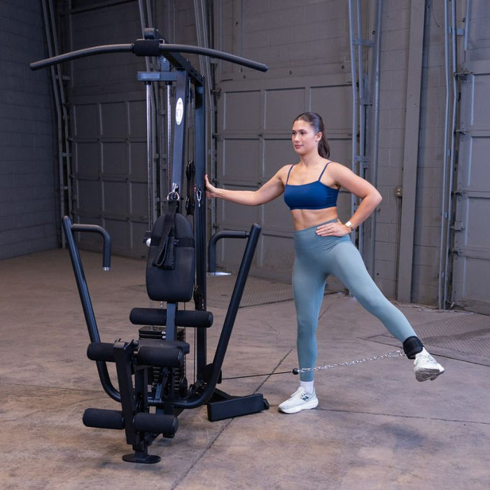 Body-Solid G1S/G1B Single Stack Home Gym standing hip abduction exercise