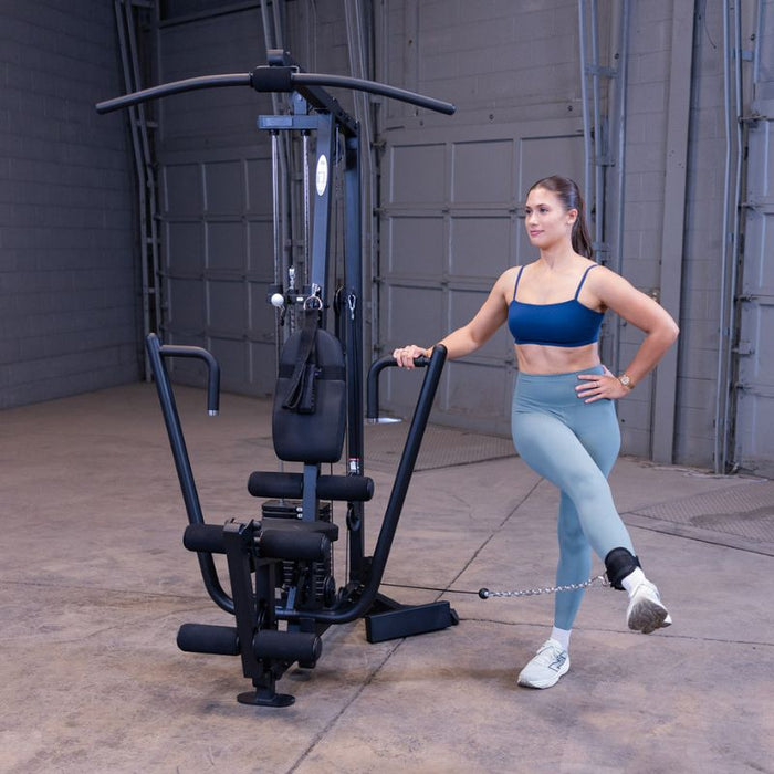 Body-Solid G1S/G1B Single Stack Home Gym standing hip adduction exercise