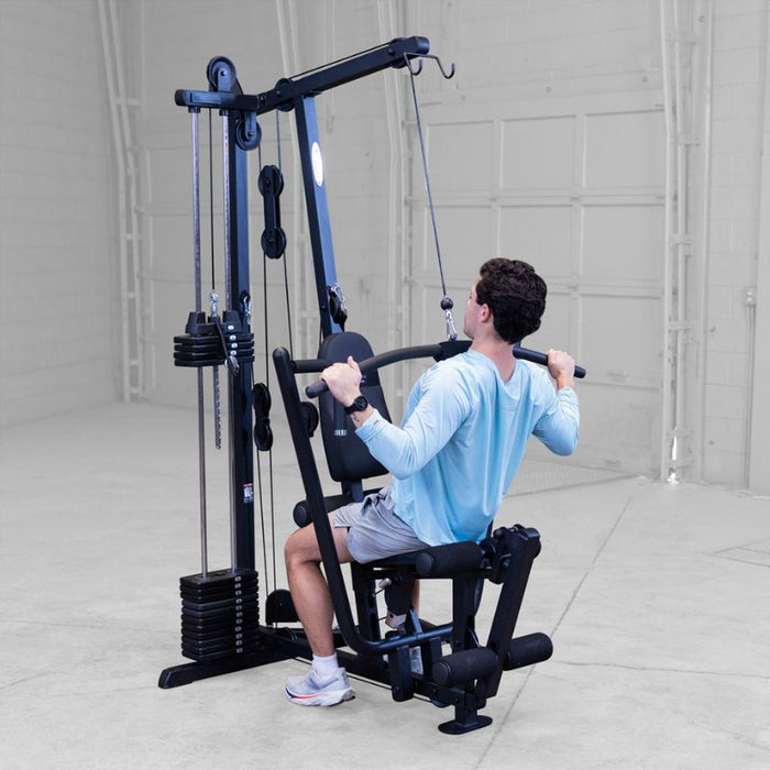 Body-Solid G1S/G1B Single Stack Home Gym user performing chest press