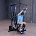 Body-Solid G1S/G1B Single Stack Home Gym user performing lat pulldown
