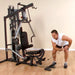 Body-Solid G6BR/G6B Single Stack Home Gym standing low row demonstration