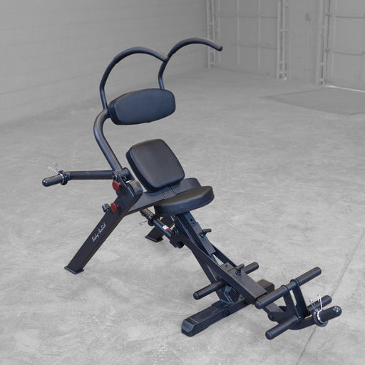Body-Solid GAB300B Semi Recumbent Ab Bench with Black Frame in Warehouse