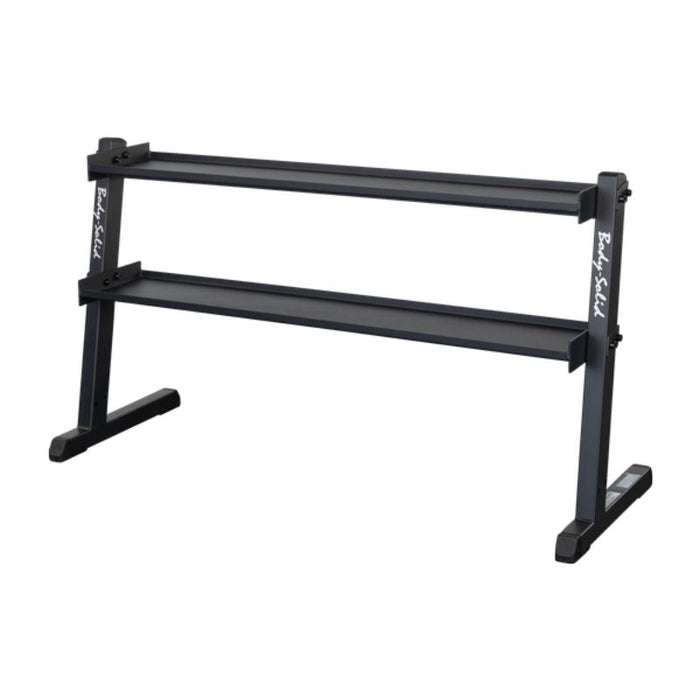 Body-Solid GKR60 2-Tier Kettlebell Storage Rack Black Frame