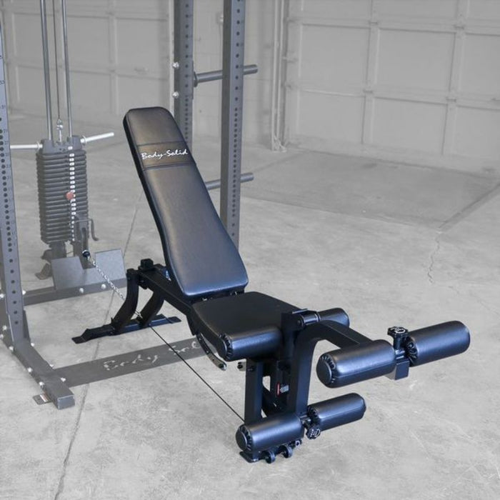 Body-Solid Adjustable Bench with Cable Leg Developer GLEG
