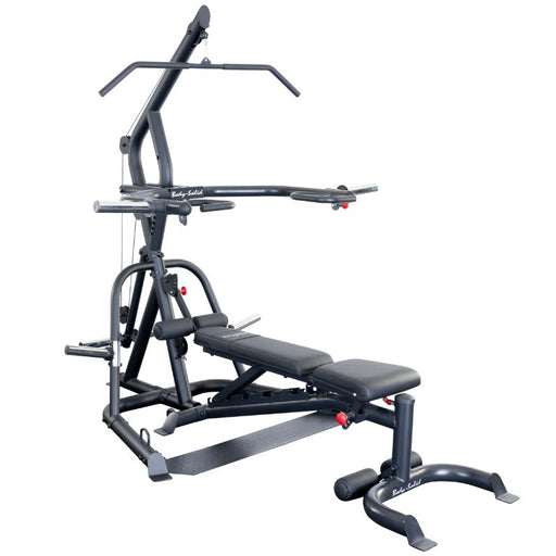 Body Solid GLGS100BP4 Leverage Gym with FID Bench - Black Frame